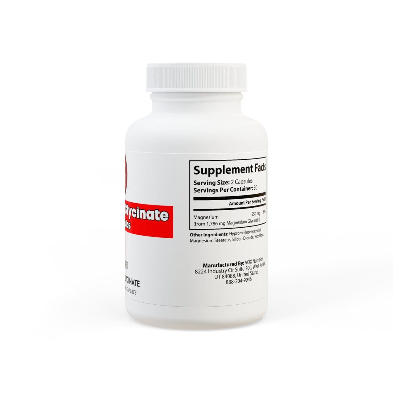 Magnesium Glycinate Supplement (60 Capsules) - Image 3